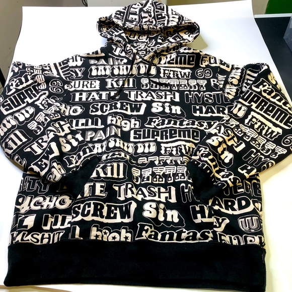 Supreme Other - Supreme Hysteric Glamour Text Hoodie Sweatshirt